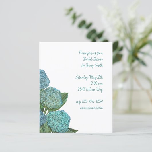 Papier Bouquet Dusty Blue Hydrangea (Debout devant)