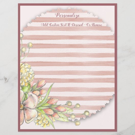 Papier Bouquet floral Chic & Shabby Pink (Devant)