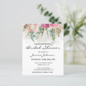 Papier Bouquet floral de eucalyptus bohème à l'aquarelle (Debout devant)