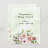 Papier Bouquet floral de printemps (Devant / Derrière)