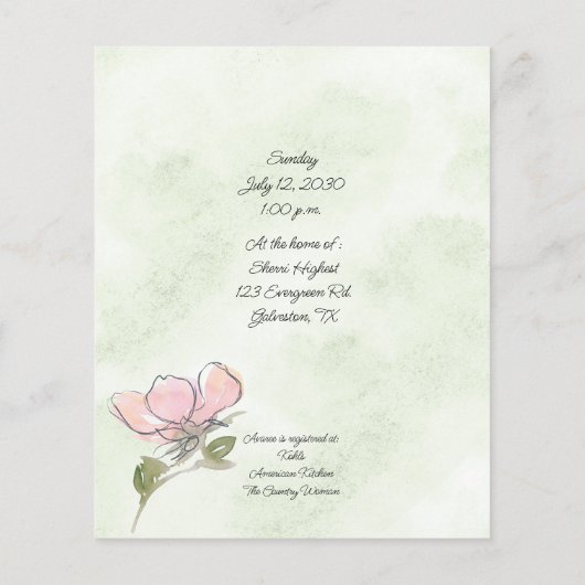 Papier Bouquet floral de printemps (Dos)