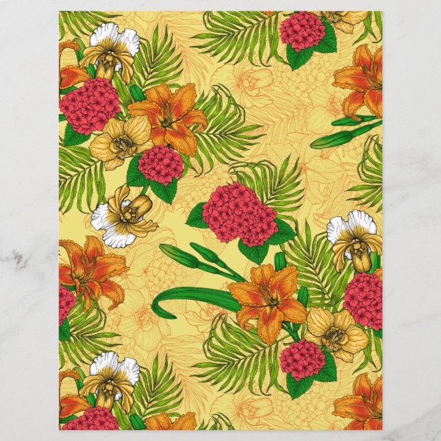 Papier Bouquet tropical (Devant)