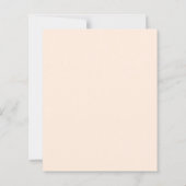 Papier Bouquets de pêche rose orange faire-part de mariag (Dos)