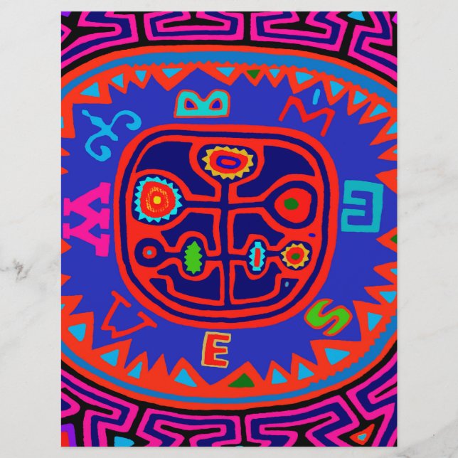 Papier Boussole Mola Indienne Kuna (Devant)