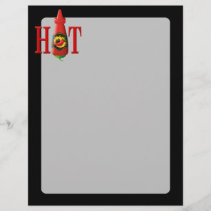 Papier Bouteille de sauce chaude