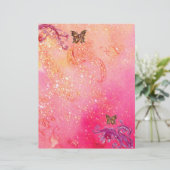 Papier BOUTEILLE EN ÉCLAIRAGE, rouge rose (Debout devant)