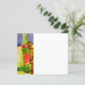 Papier Bouteilles aquarelles (Debout devant)