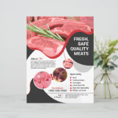 Papier Boutique de viande | Boutique circulaire (Debout devant)