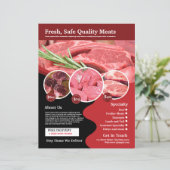 Papier Boutique de viande | Boutique circulaire (Debout devant)