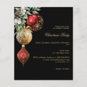 Papier Boutique d'or rouge noir Noël (Devant)