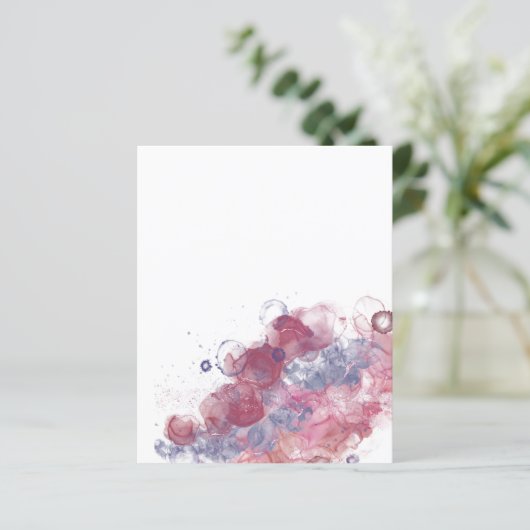 Papier Bouts d'encre d'alcool rose (Debout devant)