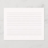 Papier Bow Bridal Shower recipe card (Dos)