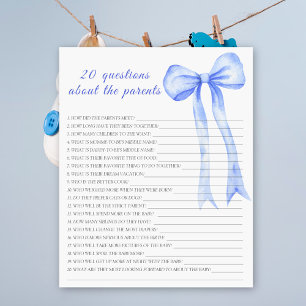 Papier Bow - Partie 20 questions sur les Parents