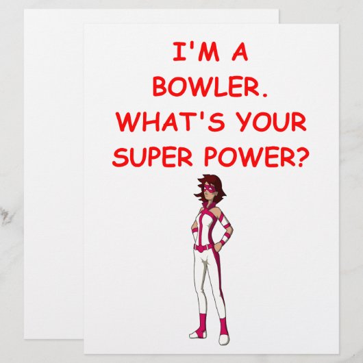 Papier bowling (Devant / Derrière)