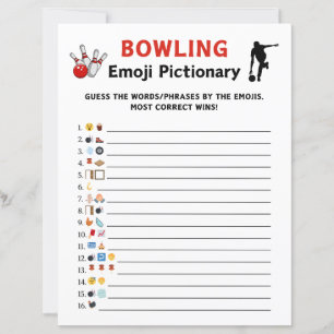 Papier Bowling Emoji Pictionary Jeu