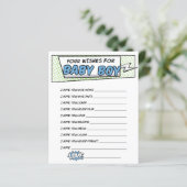 Papier Boy Comic Book Superhero Shower Wives for Baby (Debout devant)