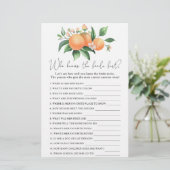 Papier Branche Oranges - Qui connaît la mariée meilleur j (Debout devant)