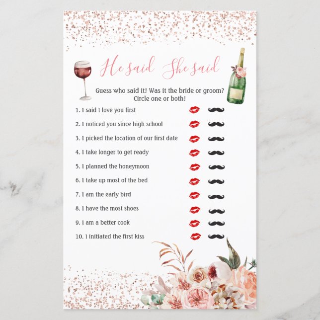 Papier Bravo d'aimer la Fête des mariées rose Il dit qu'e (Devant)