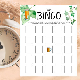 Papier Brewery Baby - Couleur - Jeu de Bingo Bébé pour la