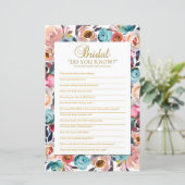 Papier Bridal Connaissez-Vous Jeu De Douche, Jeu De Fête  (Debout devant)