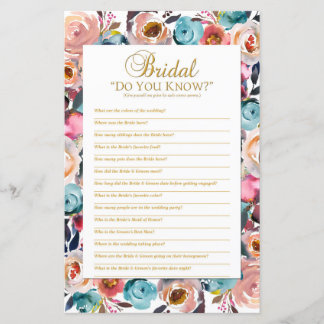Papier Bridal Connaissez-Vous Jeu De Douche, Jeu De Fête 