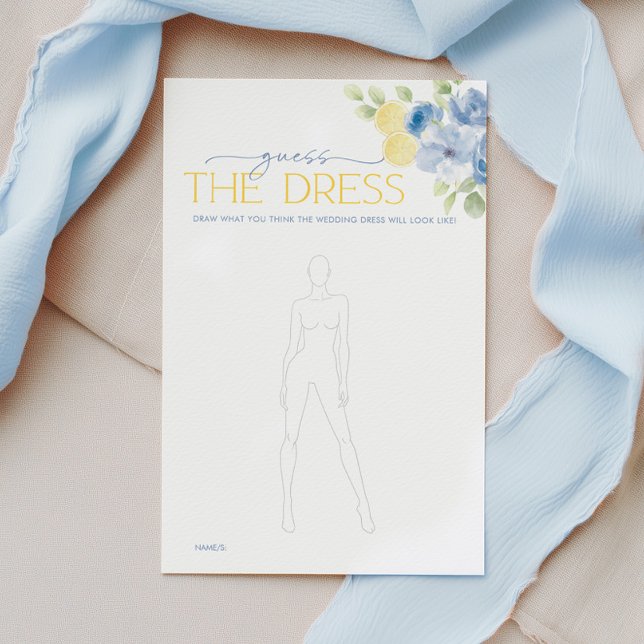 Papier Bridal Shower Game Guess The Dress Main Squeeze  (Guess the Dress! Bridal Shower Game)