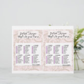 Papier Bridal Shower Game- What i in your purse ? (Debout devant)