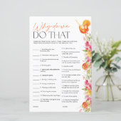 Papier Bridal Shower Game Why Do We Do That Spritz Citrus (Debout devant)