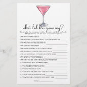 Papier Bridal shower What did the groom say  (Devant)