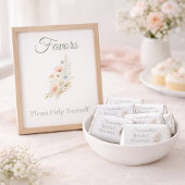 Papier Bridal Shower Wildflower Favor Table Sign