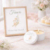 Papier Bridal Shower Wildflower Favor Table Sign