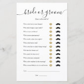 Papier Bride Groom Devine Qui Fête des mariées Jeu (Devant)