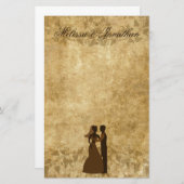  papier Bride Groom Wedding Stationery (Voorkant / Achterkant)