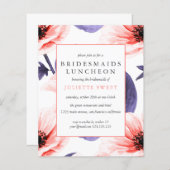 Papier Bridesmaitres BUDGET Déjeuner Blush violet fleuri (Devant / Derrière)