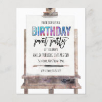 Bright Colorée Easel Virtual Paint Party Anniversa