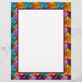 Papier Bright Hibiscus Frontière Stations (Devant)