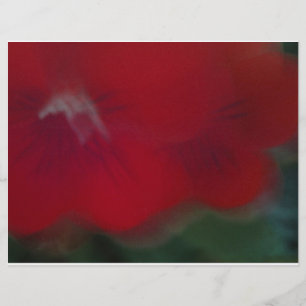 Papier Bright Red Modern Flowers photographie