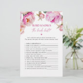 Papier Bright rose peony Qui connaît la mariée meilleur j (Debout devant)