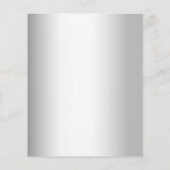 Papier Brising argent eucalyptus vert invitation (Dos)