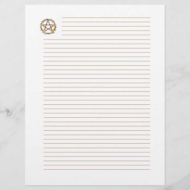Papier Broom Pentagram. (Devant)