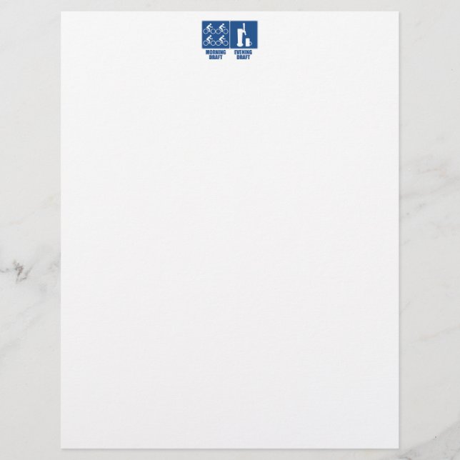 Papier Brouillon du matin, Brouillon du soir (Devant)
