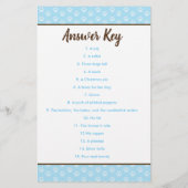 Papier Brown Chien Chien Chien Baby shower Nursery Rhyme (Dos)