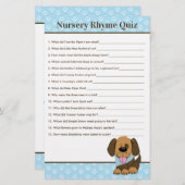 Papier Brown Chien Chien Chien Baby shower Nursery Rhyme (Devant / Derrière)