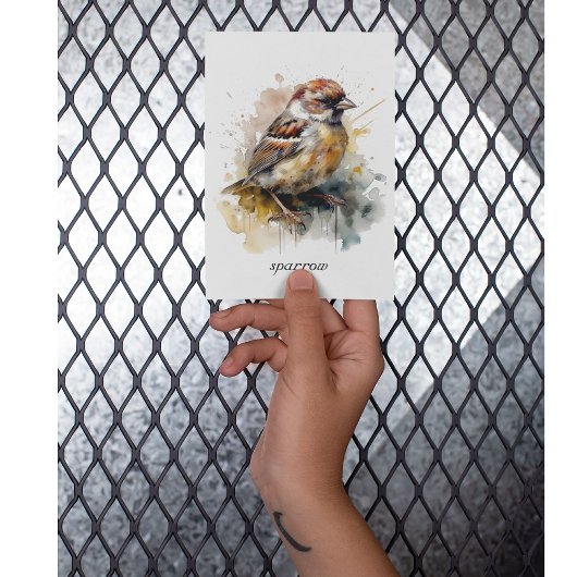 Papier Bruant rustique, personnalisé