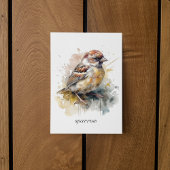 Papier Bruant rustique, personnalisé