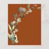 Papier Brûlé Orange Baby Sprinkle Shower Invitation (Dos)