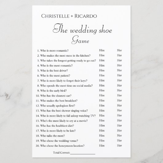 Papier Brûlé orange mariage jeu de chaussures, jeu de dou (Devant)