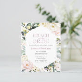 Papier Brunch avec la mariée | Invitation de la douche nu (Debout devant)