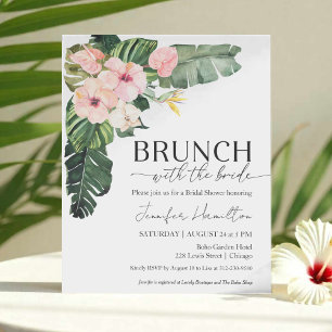 Papier Brunch avec l'invitation de la mariée douche nupti