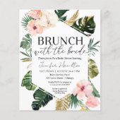 Papier Brunch avec l'invitation de la mariée douche nupti (Devant)
